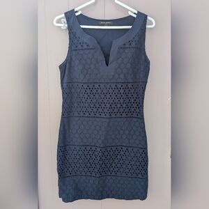 Banana Republic Dark Blue Lace Mini Dress